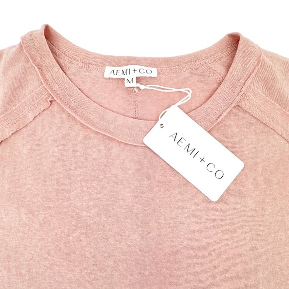 AEMI + CO Junie Tee Pink Size M - Picture 3 of 8